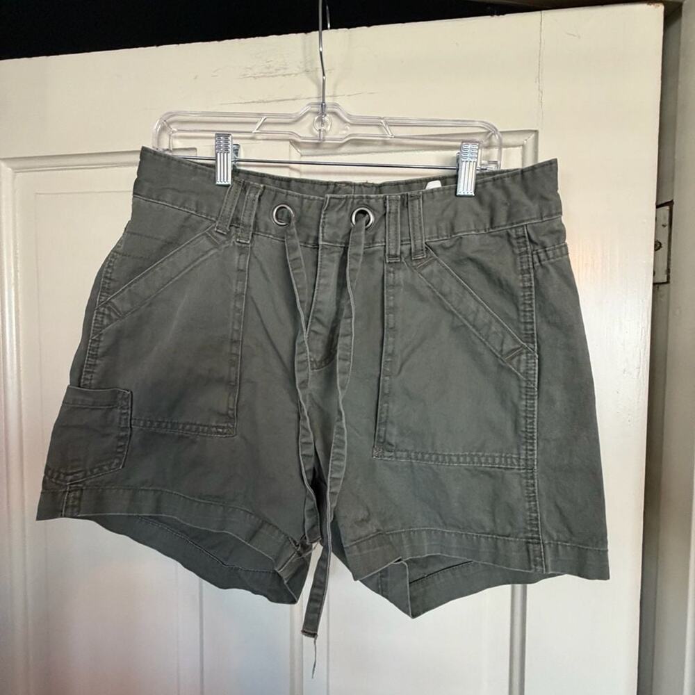 Lee Riveted Lower on the Waist Army Green Utility Shorts